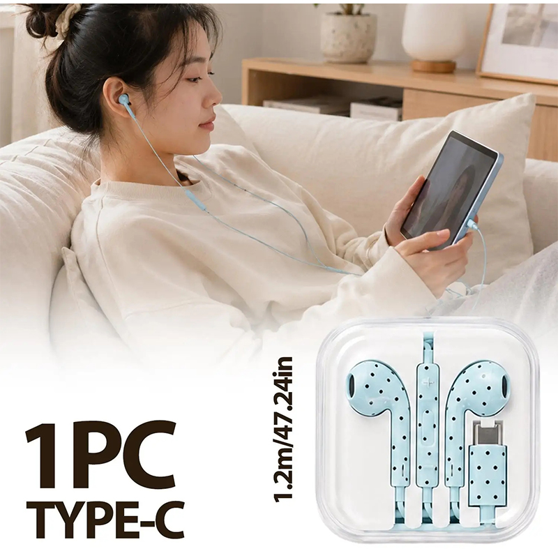 Earphone In-ear Dengan Pola Bi - Wired Earphone Mic ulasan dan harga