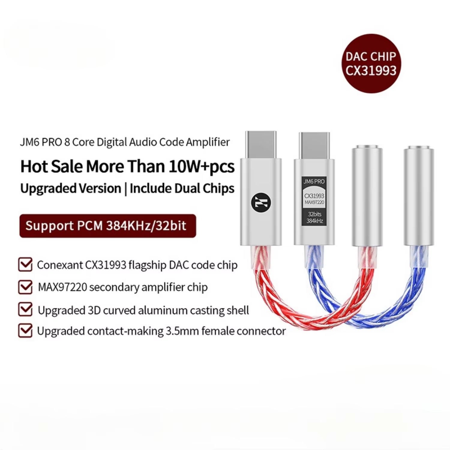 JCALLY JM6 Pro Type-c Ke 3.5Mm - Usb C Earphone ulasan dan harga