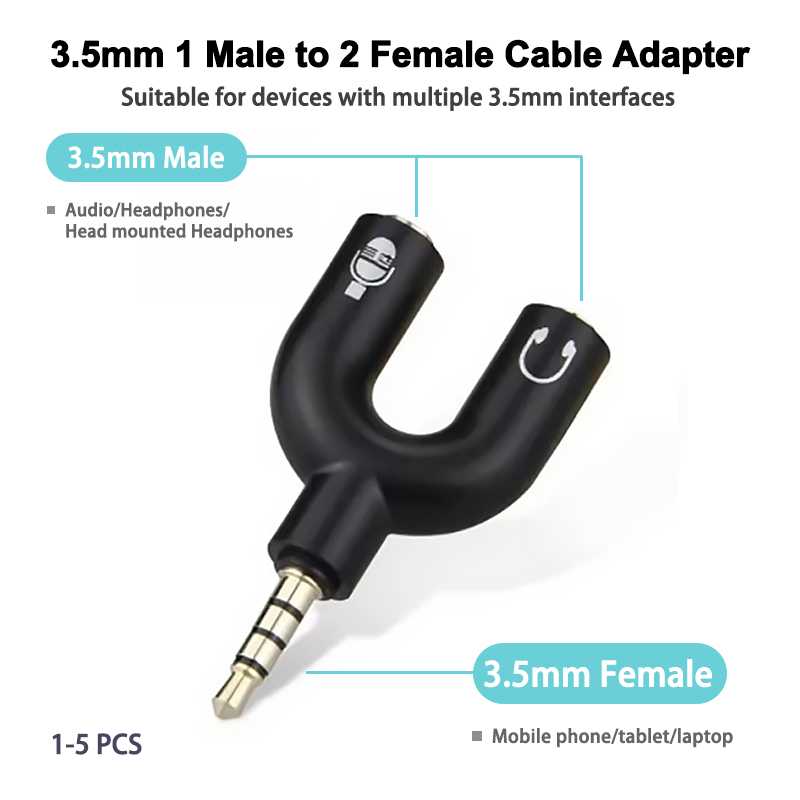 Adaptor Mikrofon Pemisah Headp - Earphone Splitter Jack ulasan dan harga
