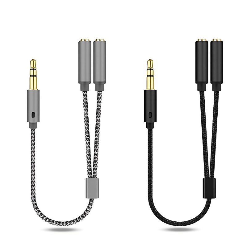 3.5mm pemisah Audio Y Jack 1 M - Earphone Splitter Jack ulasan dan harga
